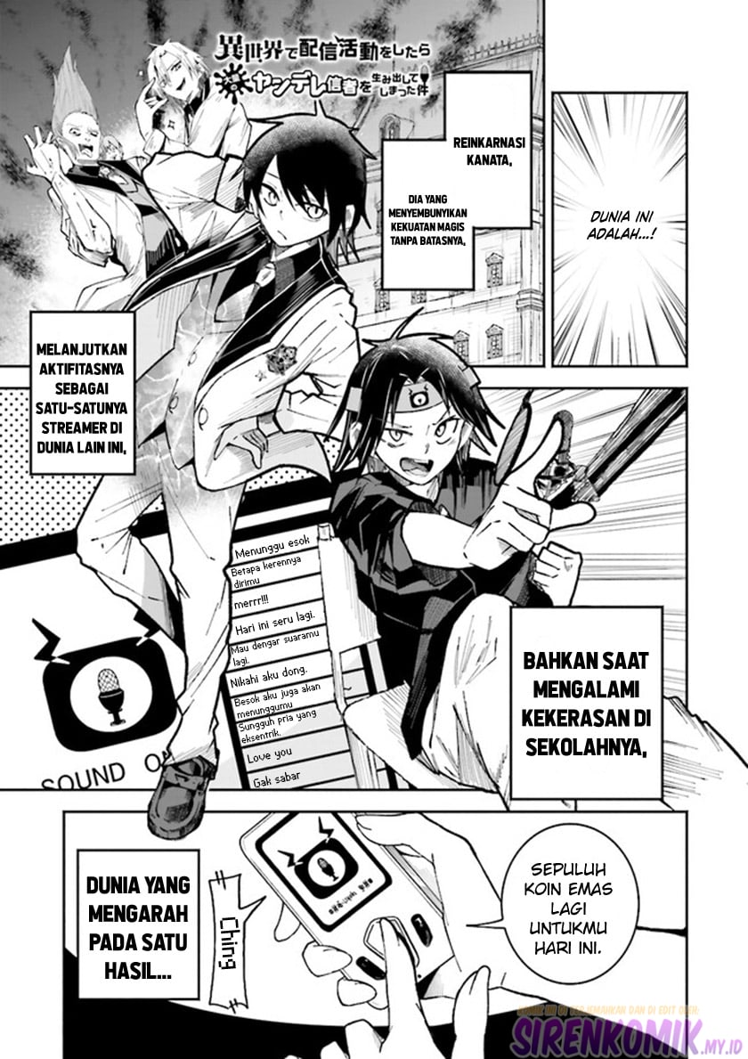Isekai de Haishin Katsudou wo Shitara Tairyou no Yandere Shinja wo Umidashite Shimatta Ken - Chapter 2 2